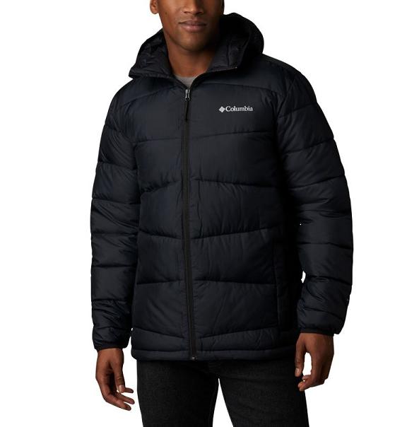 Columbia Fivemile Butte Hooded Jacket Black For Men's NZ68349 New Zealand